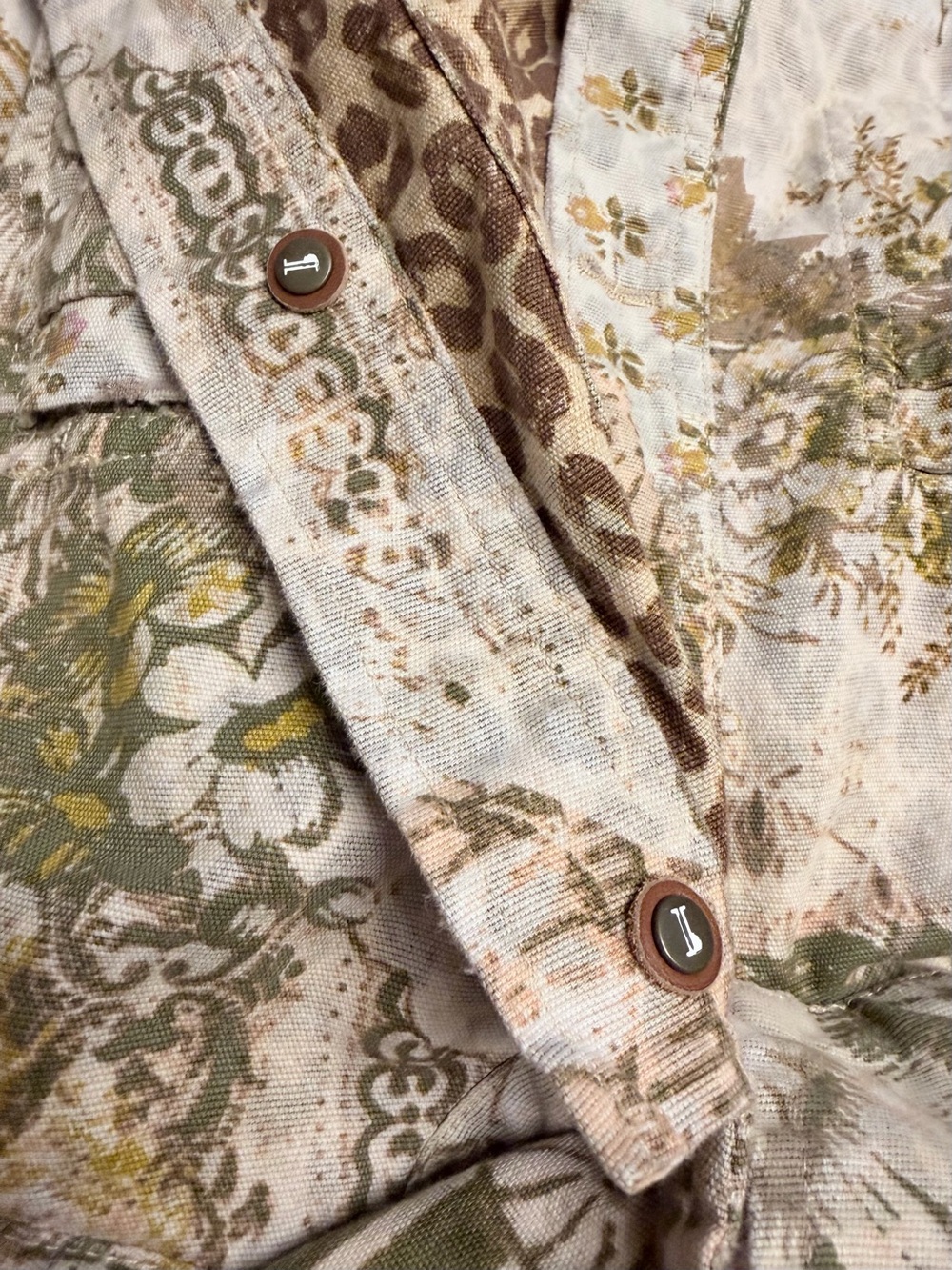Anthropologie Pilcro Medium shirt jacket outdoor printed camo cheetah shacket - Picture 12 of 15